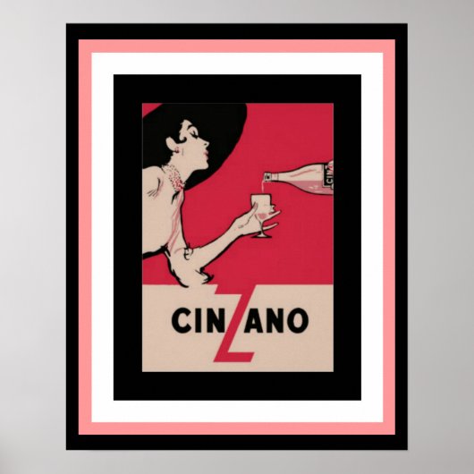 Cinzano-Poster 16 x 20 Poster (Voorkant)