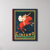 "Cinzano Vermouth Torino" Canvas Afdruk (Voorkant)