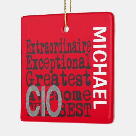 CIO Extraordinaire CUSTOM Keramisch Ornament (Links)