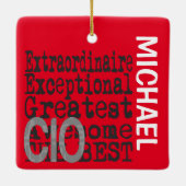 CIO Extraordinaire CUSTOM Keramisch Ornament (Achterkant)