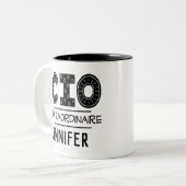 CIO Personalizeerde Chief Information Officer van  Tweekleurige Koffiemok (Voorkant links)