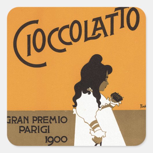 Cioccolato Suchard Vierkante Sticker (Voorkant)