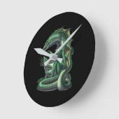 CipactliAztec Mythologie Creature Cipactli Ronde Klok (Hoek)