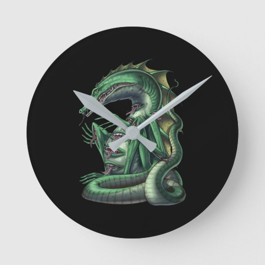 CipactliAztec Mythologie Creature Cipactli Ronde Klok (Voorkant)