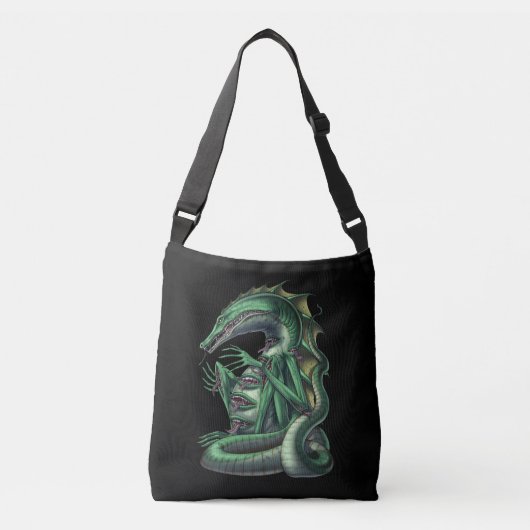 CipactliAztec Mythology Creature Cipactli Crossbody Tas (Voorkant)