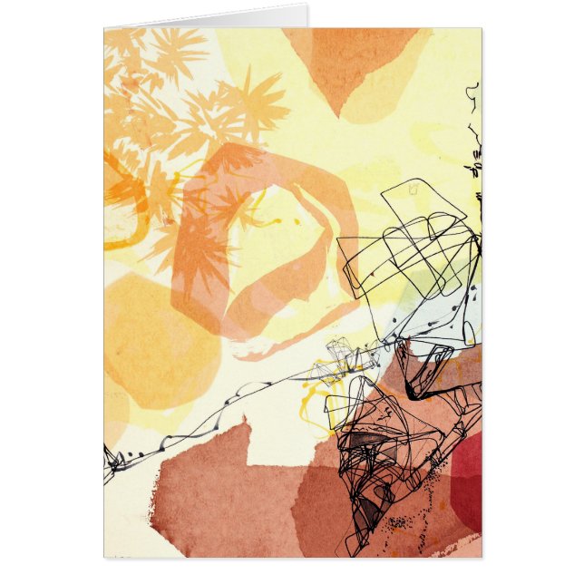 Cipher Abstracte kunstkaart (Voorkant)