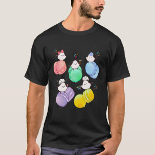 Cipres vogel  Macaron  Kleurrijk  Schattig  Japan  T-shirt
