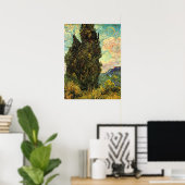 Cipressen door Vincent van Gogh Poster (Thuiskantoor)