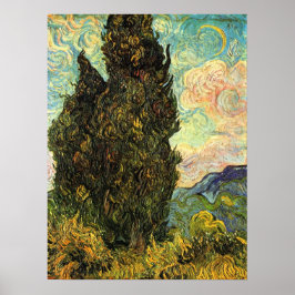 Cipressen door Vincent van Gogh Poster