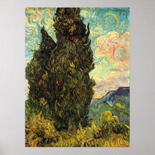 Cipressen door Vincent van Gogh Poster