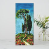 CIpressen EN MEDITERRANE DENNEN IN TUSCANJE Kaart (Staand voorkant)