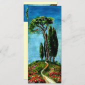 CIpressen EN MEDITERRANE DENNEN IN TUSCANJE Kaart (Voorkant / Achterkant)