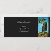 CIpressen EN MIDDELLANDSE DENNEN IN TUSCANJE Kaart (Achterkant)