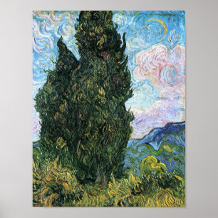 Cipressen, het Fijne Art. van Vincent van Gogh Poster