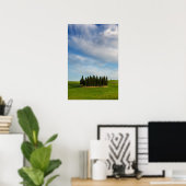 Cipressen in Toscane verticale poster (Thuiskantoor)