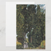 Cipressen van Van Gogh Briefpapier (Voorkant / Achterkant)