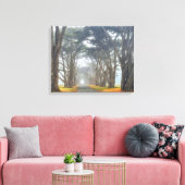 cipresstunnel canvas afdruk (Insitu (Woonkamer))