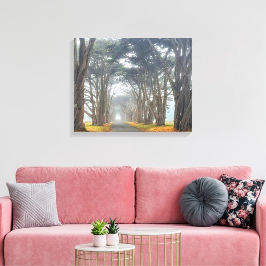 cipresstunnel canvas afdruk (Insitu (Woonkamer))