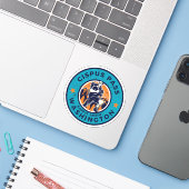 Cipus-pas wandelen wandelend Washington alpiene pr Sticker (Laptop met iPhone)