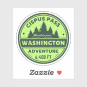 Cipus-pas wandelen Washington alpiene routes Sticker (Vel)
