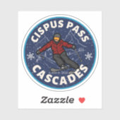 Cipus Pass Ski Washington Alpine Trials Sticker (Vel)