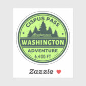 Cipus Pass wandeltocht Washington Alpine Trials Sticker (Vel)