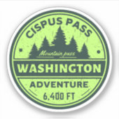 Cipus Pass wandeltocht Washington Alpine Trials Sticker (Voorkant)