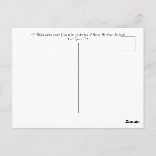 Cir Mhor Briefkaart (Achterkant)