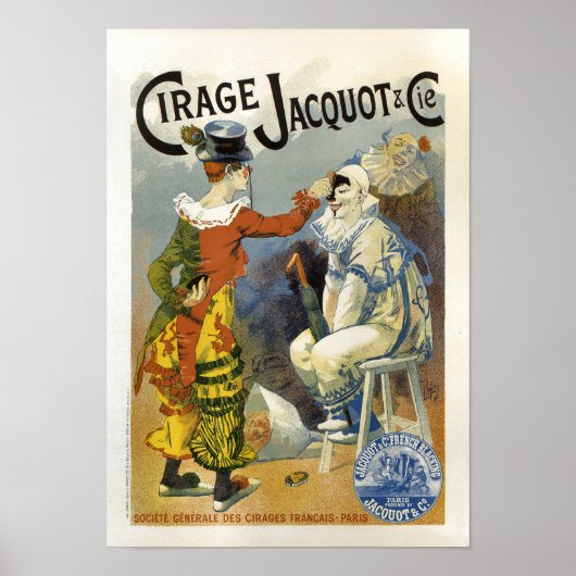 Cirage Jacquot French Clowns  Adverteren Poster (Voorkant)