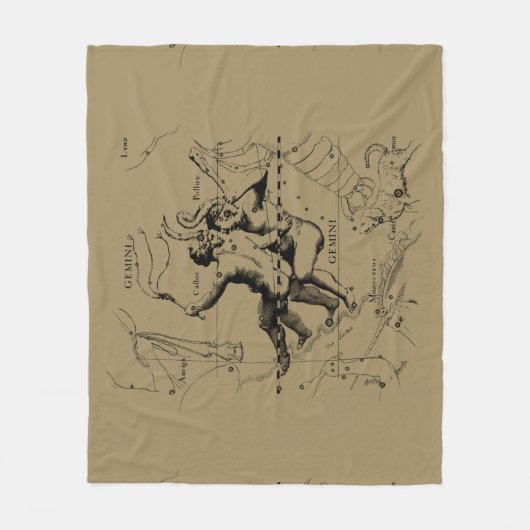 Circa 1690 van Hevelius van de Kaart van de Fleece Deken (Voorkant)