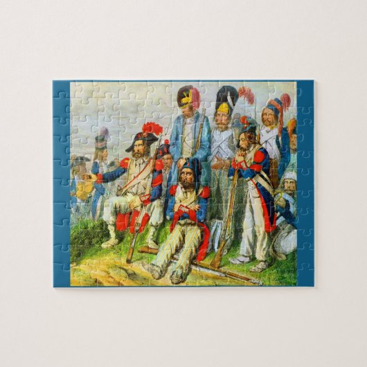 circa 1796 soldaten van Napoleon Legpuzzel (Horizontaal)