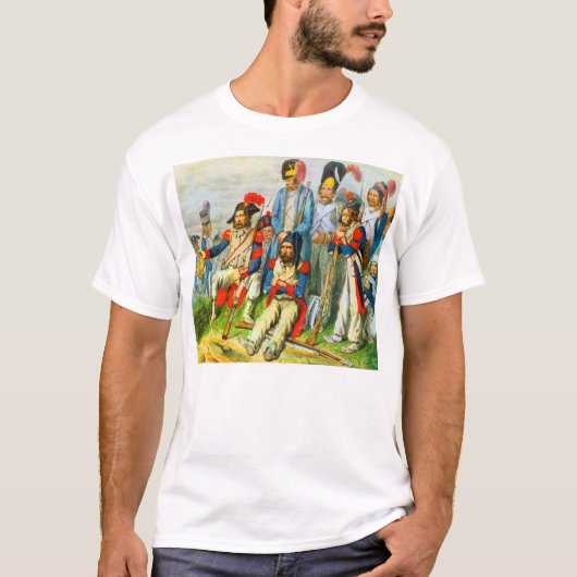 circa 1796 soldaten van Napoleon T-shirt (Voorkant)