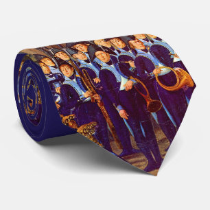 circa 1800 Europese militaire band print Stropdas