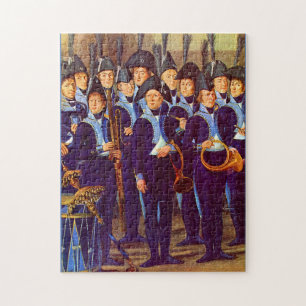circa 1800 Europese militaire muzikanten Legpuzzel