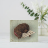 Circa 1860: Een Victoriaans Kerstkaart Feestdagenkaart (Staand voorkant)