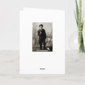 Circa 1900 Grappig Toiletpapier Guy Fotografie Kaart (Achterkant)