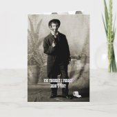 Circa 1900 Grappig Toiletpapier Guy Fotografie Kaart (Voorkant)