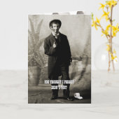 Circa 1900 Grappig Toiletpapier Guy Fotografie Kaart (Gele Bloem)