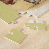 circa 1900 Het voederen van kippen Legpuzzel (Zijkant)