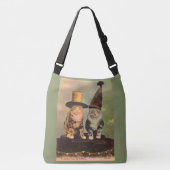 circa 1900 katten in petten RPPC Crossbody Tas (Voorkant)