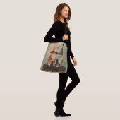 circa 1900 katten in petten RPPC Crossbody Tas (Op model)