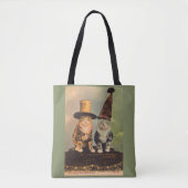 circa 1900 katten in petten RPPC Tote Bag (Voorkant)