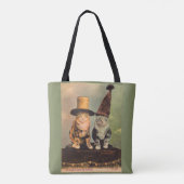 circa 1900 katten in petten RPPC Tote Bag (Achterkant)