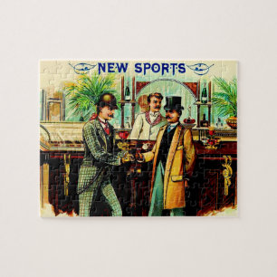 circa 1900 nieuwe etiketten van sigaardozen in de  legpuzzel
