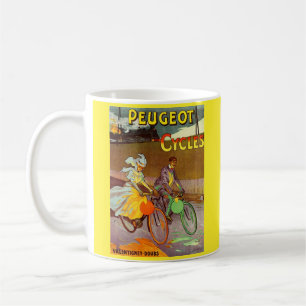 circa 1900 rijwielen en fietsen voor peugeot koffiemok