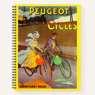 circa 1900 rijwielen en fietsen voor peugeot notitieboek