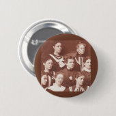 circa 1905 dameskoor ronde button 5,7 cm (Voorkant /achterkant)
