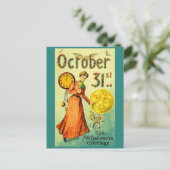 circa 1905 October 31 with Halloween Greetings Briefkaart (Staand voorkant)