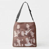 circa 1905 vrouwenkoor crossbody tas (Achterkant)