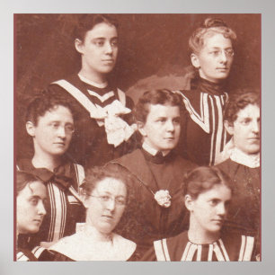 circa 1905 vrouwenkoor poster